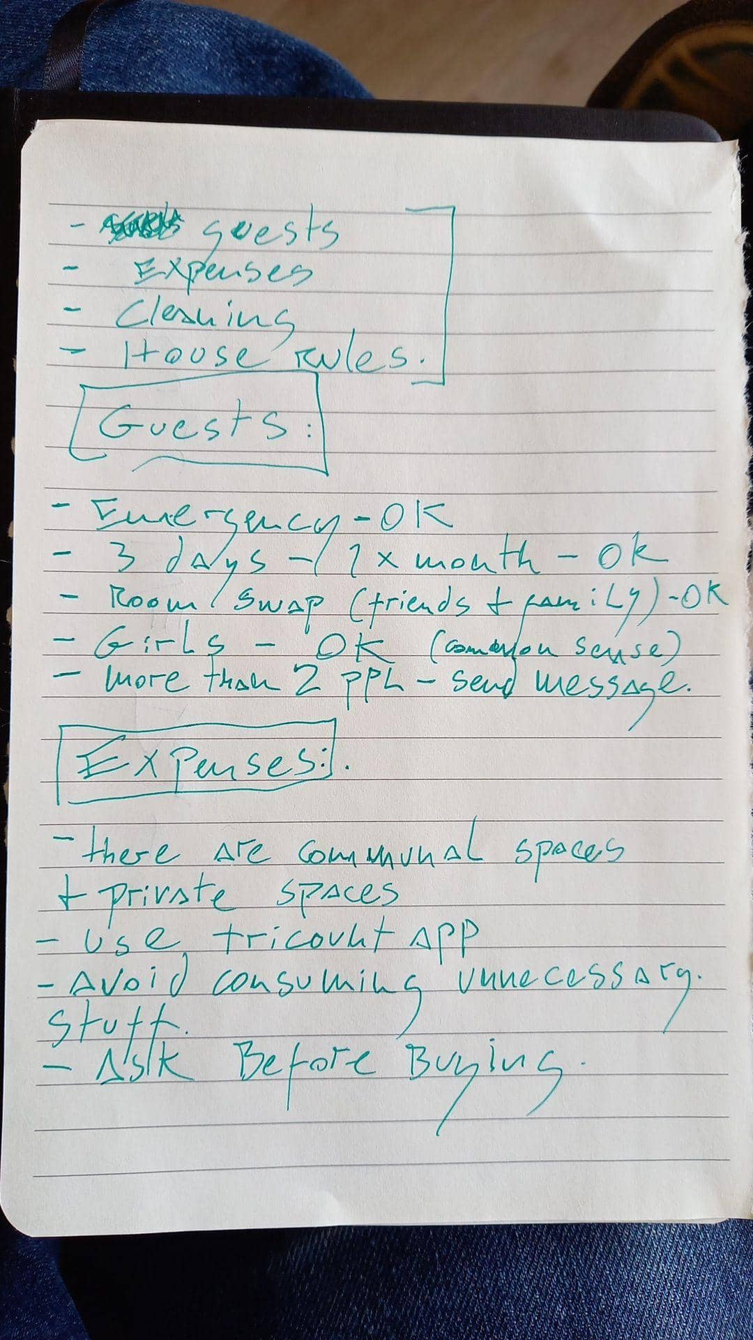 The original guests paper